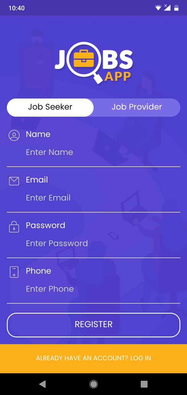 Android Jobs App (Job Seeker, Job Provider, Naukri, Shine, Indeed